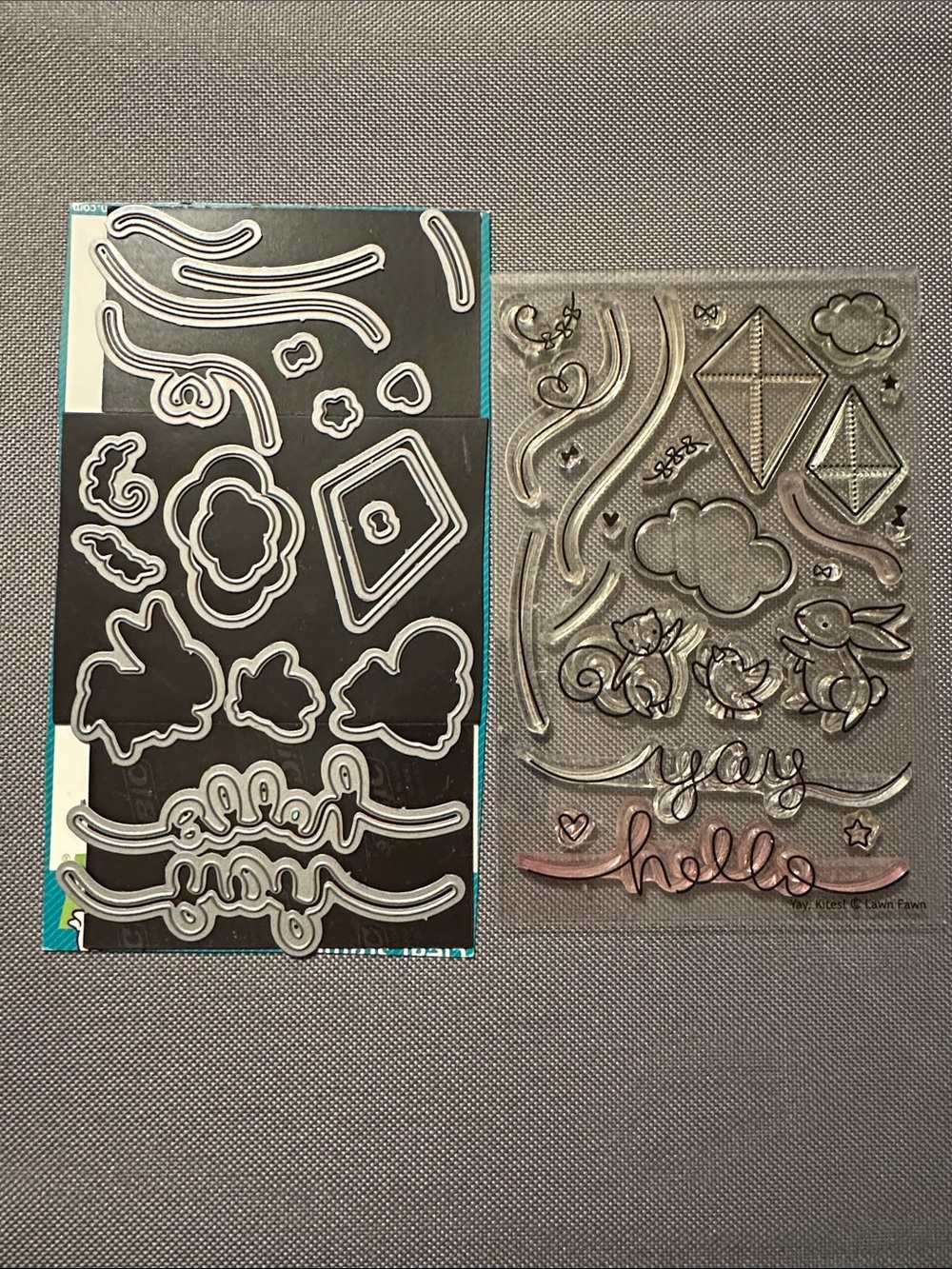 Clear Acrylic Stamp and Coordinating Metal Dies - 'hello' & woodland animals